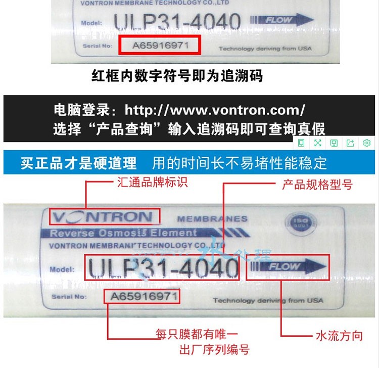 ULP31/21-4040时代沃顿反渗透工业水处理设备RO膜滤芯汇通22-8040(图7)