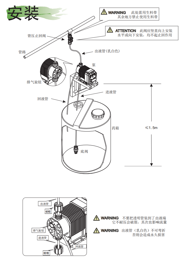 阿尔道斯电磁隔膜计量泵污水次氯酸钠消毒剂洗车液酸碱添投加药泵(图12)
