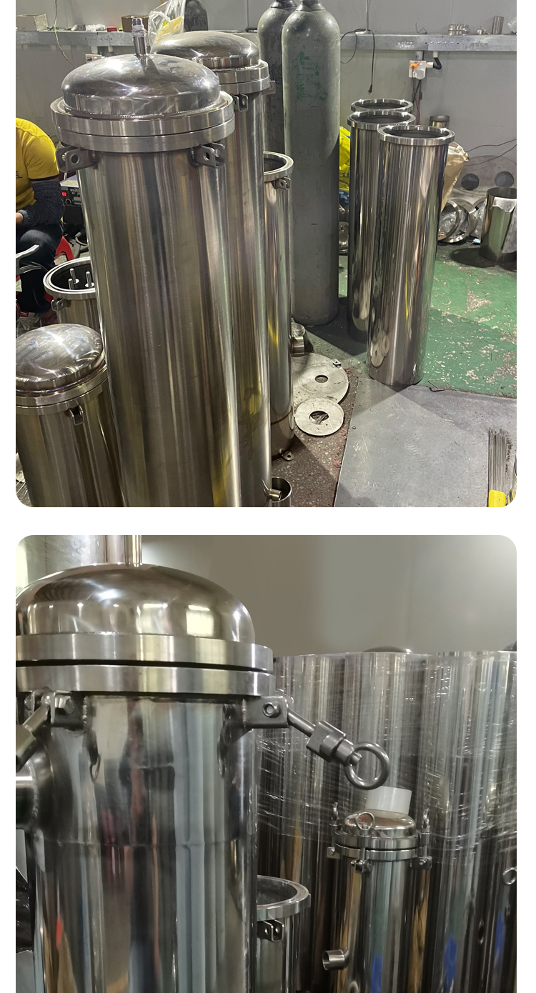 不锈钢袋式过滤器布袋工业精密柴油食用油冷却循环水井水泥沙浴池(图19)