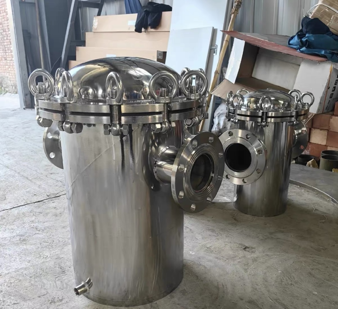 篮式过滤器304碳钢不锈钢蓝式过滤器快开直通式污水管道除污器(图9)
