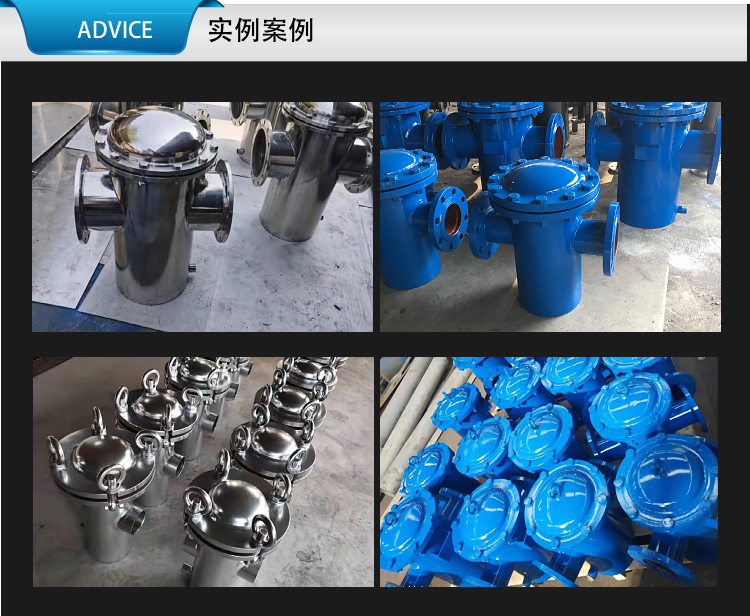 篮式过滤器304碳钢不锈钢蓝式过滤器快开直通式污水管道除污器(图4)