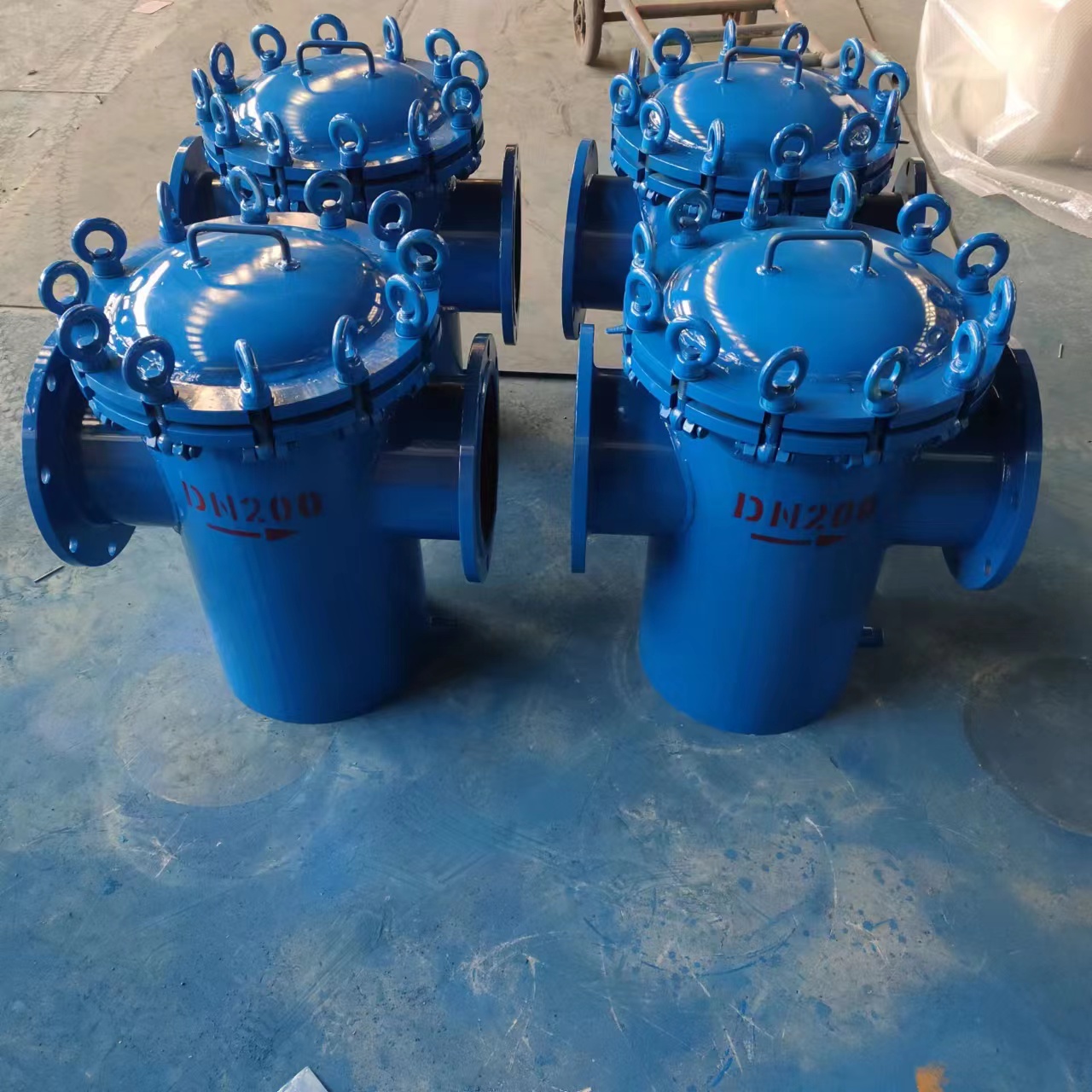 篮式过滤器304碳钢不锈钢蓝式过滤器快开直通式污水管道除污器(图6)