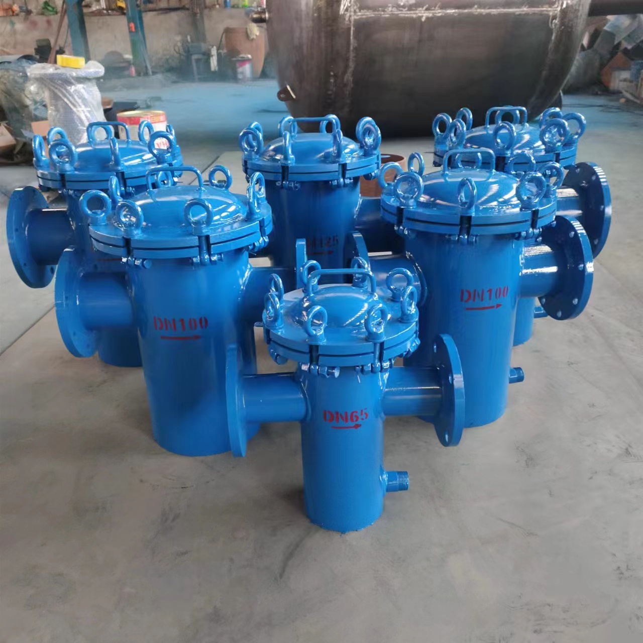 篮式过滤器304碳钢不锈钢蓝式过滤器快开直通式污水管道除污器(图7)