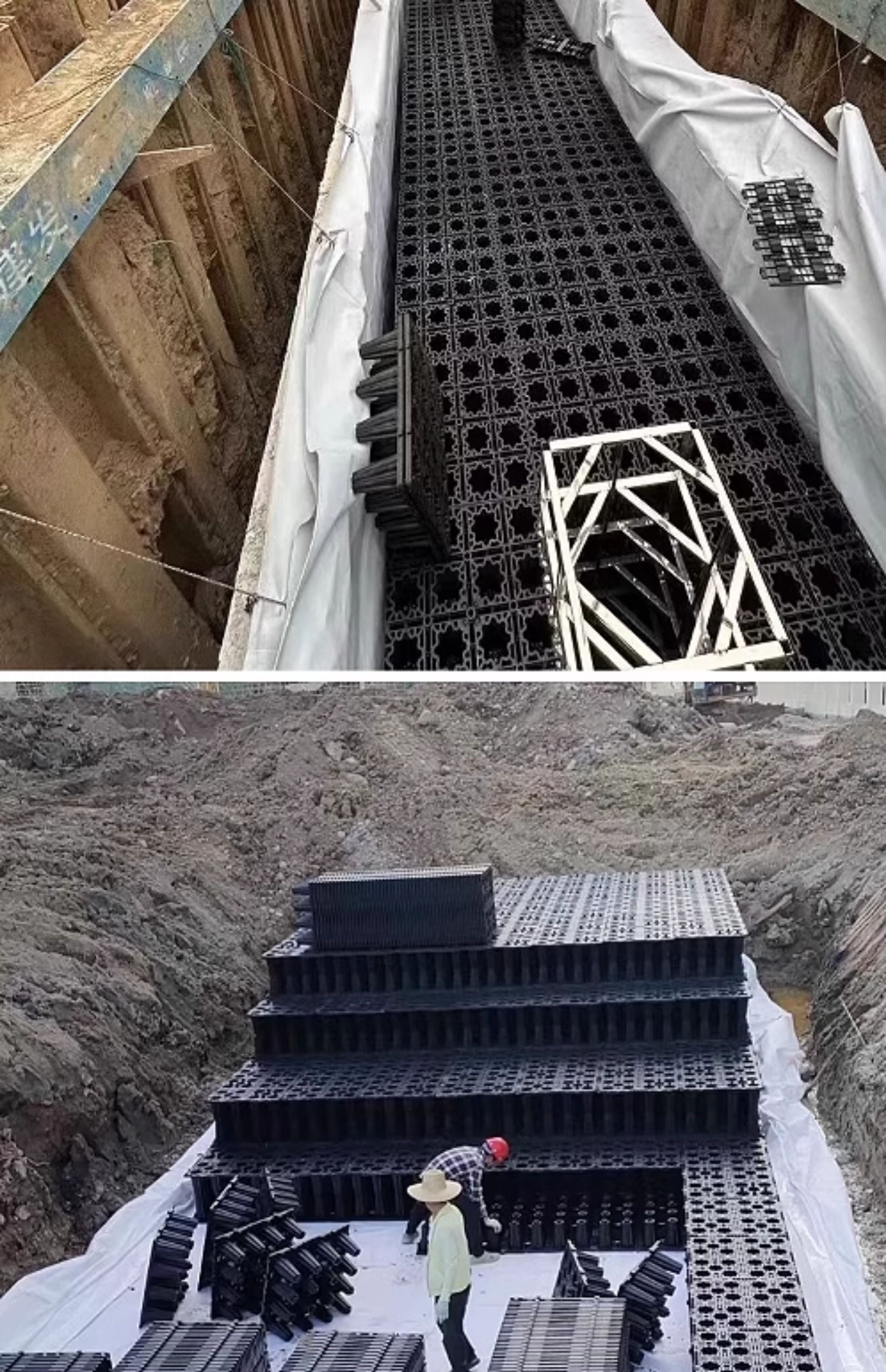 PP模块雨水收集器雨水蓄水池调蓄池可接工程雨水收集系统定制(图7)